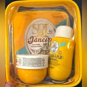 NEW Sol de Janeiro Radiant Yellow Body Care Set🩷🩵 See video!